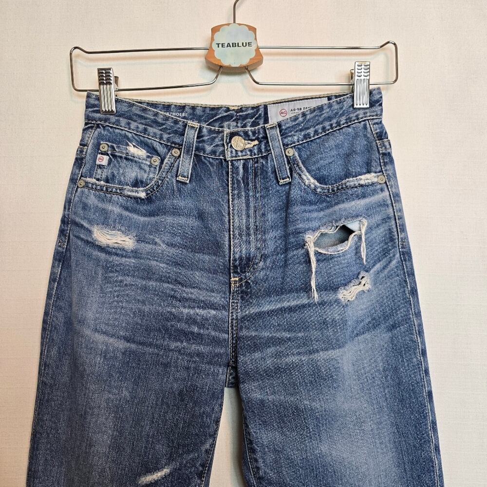 🔴 3/$30 AG 24×27 The Phoebe Vintage High-Waisted Tapered Jean — 15Y Anchorage - Picture 8 of 12